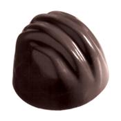 Paderno World Cuisine Ribbed Half Nut Chocolate Mold
