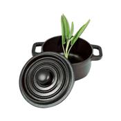 Paderno World Cuisine 2 Qts Black Round Dutch Oven