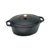 Paderno World Cuisine 8 Qts Black Oval Dutch Oven
