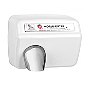 World Dryer Cast Iron Automatic Hand Dryer - Surface Mounting