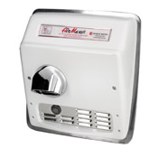 World Dryer Cast Iron Automatic Hand Dryer - Recessed Mounting