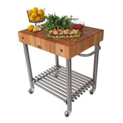 John Boos Maple Top Wine Cart
