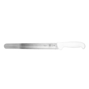 Mercer Cutlery 11" Wavy Edge Slicer with White Handle