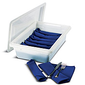Carlisle 12" x 18" x 9" White Food Storage Box