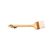 American Metalcraft 4"W Flat Boar Bristle Brush with Long Handle