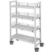 Cambro Camshelving 18"W x 48"L x 75"H 5-Shelf Standard Vented Mobile Starter Unit