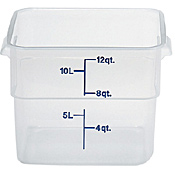 Cambro Translucent 12 qt. CamSquare Container