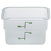 Cambro Translucent 2 qt. CamSquare Container