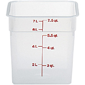 Cambro Translucent 8 qt. CamSquare Containers