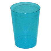 Party Essentials Neon Blue 10 oz Tumblers, 25 ct.