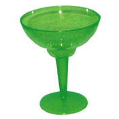 Party Essentials Neon Green 2-Pc Margarita Glasses