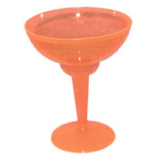 Party Essentials Neon Orange 2-Pc Margarita Glasses