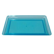 Party Essentials Neon Blue 12" x 18" Heavy Duty Tray