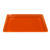 Party Essentials Neon Orange 12" x 18" Heavy Duty Tray