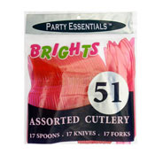 Party Essentials Assorted Plastic Cutlery