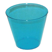 Party Essentials Neon Blue 9 oz Tumblers, 25 ct.
