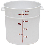 Cambro Poly 18 qt. Round Food Storage Containers