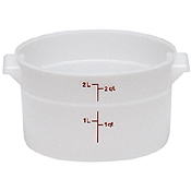 Cambro Poly 2 qt. Round Food Storage Containers