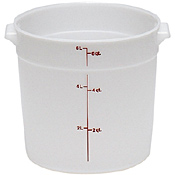 Cambro Poly 6 qt. Round Food Storage Containers