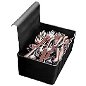 Cambro 1.75 Gal. Black Silverware Holder