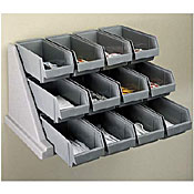 Cambro Organizer Black Rack w/6 Bins