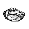 Anchor Hocking 143U Square Ashtrays