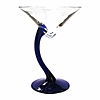 Libbey 7700BS Bravura Martini Glasses with Blue