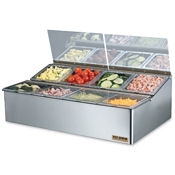 San Jamar Food Prep Center w/8 Pans