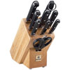 Mundial Black 10-Piece Knife Block Set