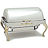 Carlisle 609790 Savannah Rectangular Roll-Top Chafer