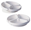 Sammons Preston Flat Raised Revolving Partitioned Scoop Dish