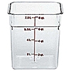 Cambro Camwear 8 qt. Clear CamSquare Containers