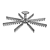 Economy 12-Slice Aluminum Pie Marker