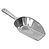 Economy 4 oz Flat-Bottom Aluminum Scoop | Measures