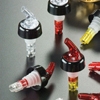 American Metalcraft 1-1/4 oz. Clear Base, Clear Nozzle, Black Collar Measured Pourer