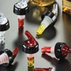 American Metalcraft 1-1/2 oz. Yellow Base, Clear Nozzle, Black Collar Measured Pourer