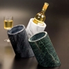 American Metalcraft Green Slant, 8-1/"H Marble Wine Cooler