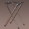 American Metalcraft Polished Chrome Top Deluxe Metal Tray Stand
