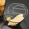 American Metalcraft Black 7" Dia. Chix Wire Basket