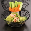 American Metalcraft Wavy 8" dia. Mesh Bottom Basket