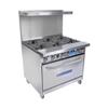 Bakers Pride Restaurant Series 36-BP-6B-S30 Gas Range with Oven
