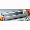 Bon Chef 4 Qt Half Size Plain Stainless Steel Long Food Pan - 4" Deep