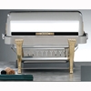 Bon Chef Stainless Rectangular Chafers with Aurora Legs