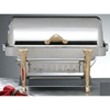 Bon Chef 2 Gallon Stainless Rectangular Chafer with Renaissance Legs