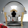 Bon Chef 2 Gallon Stainless Steel Round Chafer with Renaissance Legs