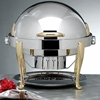 Bon Chef 2 Gallon Stainless Steel Round Chafer with Roman Legs