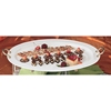 Bon Chef Oval Tray Stand with 2 Handles and 4 Legs