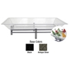 Buffet Enhancements Wrought Iron Ice Display Base with Medium Rectangular Acrylic Ice Tray