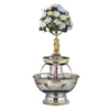 Buffet Enhancements Stainless Steel Champagne Fountain with Silver and Gold Trim