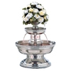 Buffet Enhancements 5 Gallon Stainless Steel Champagne Fountain with Silver Rope Trim